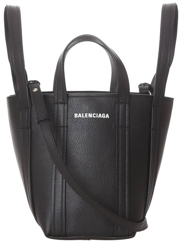 Everyday XS Grained Calfskin Shoulder Tote Bag Black - BALENCIAGA - BALAAN 2