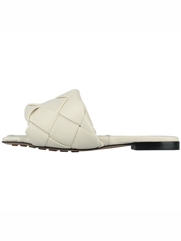 Women's Lido Leather Slippers White - BOTTEGA VENETA - BALAAN 4