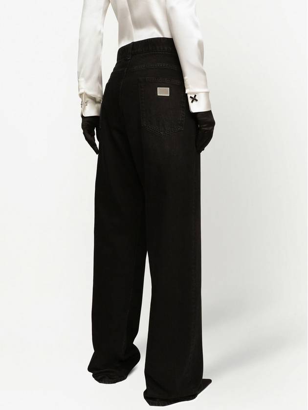 flare straight jeans black - DOLCE&GABBANA - BALAAN 3