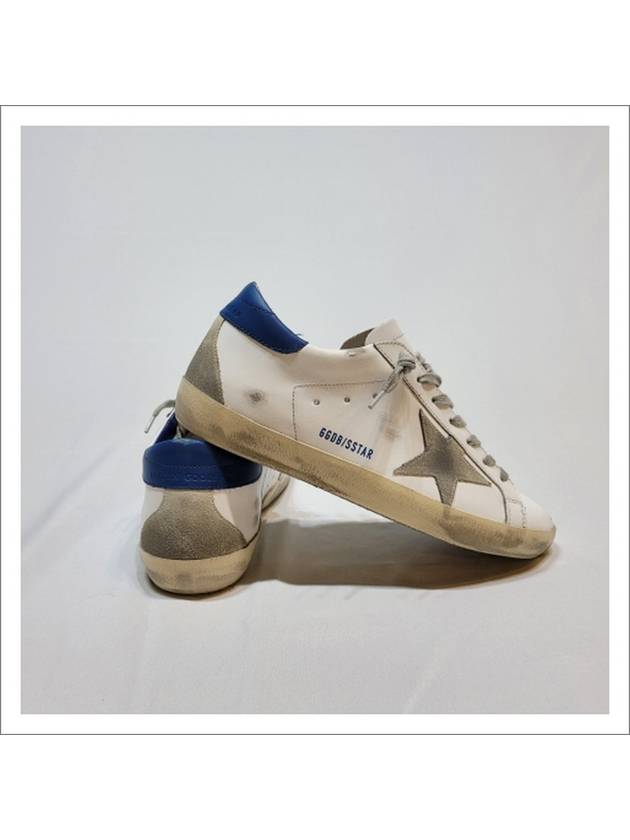 Superstar Classic Low Top Sneakers Blue White - GOLDEN GOOSE - BALAAN 7