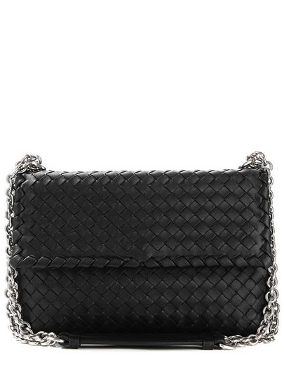 Intrecciato Olympia shoulder bag black - BOTTEGA VENETA - BALAAN 2