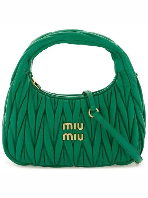 Wander Materasse Nappa Leather Mini Hobo Tote Bag Mango - MIU MIU - BALAAN 2