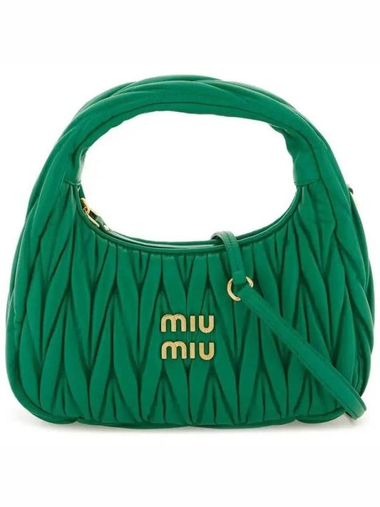 Wander Materasse Nappa Leather Mini Hobo Tote Bag Mango - MIU MIU - BALAAN 2