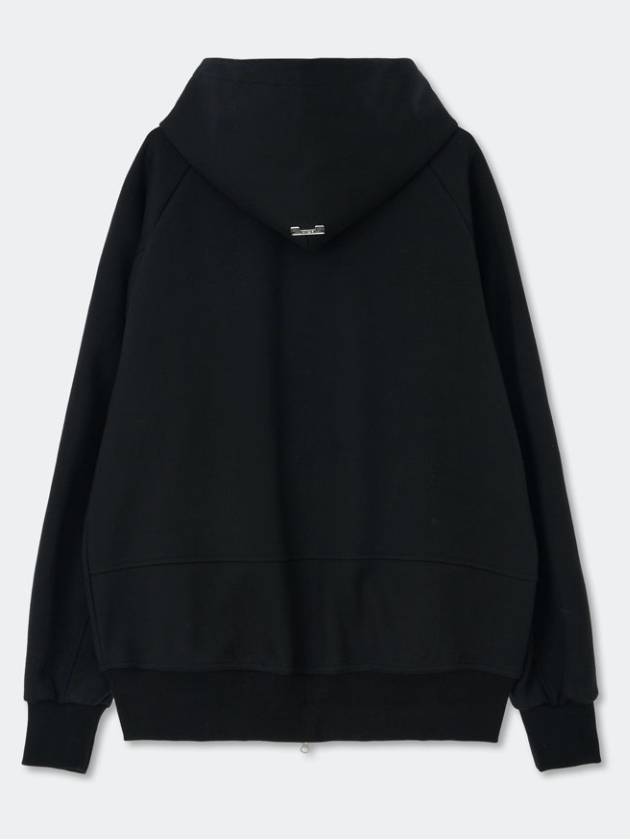 Round Patch Hoodie Zip UpBlack - KINETO - BALAAN 4