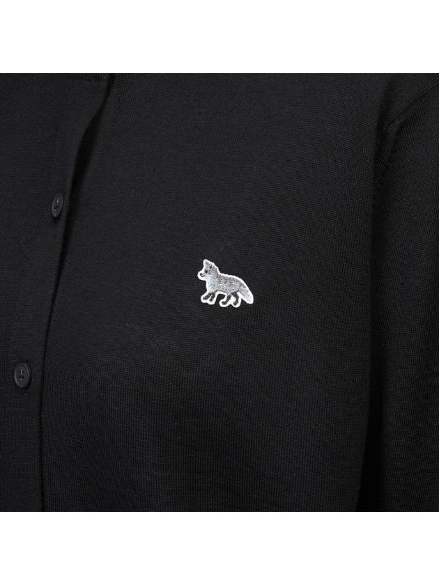 Baby Fox Patch Regular Cardigan Black - MAISON KITSUNE - BALAAN 8