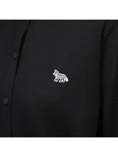 Baby Fox Patch Regular Cardigan Black - MAISON KITSUNE - BALAAN 8