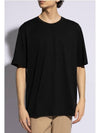 Staff Only Cotton Short Sleeve T-Shirt Black - FENDI - BALAAN 6