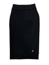 Women's Bea Wool Knit Pencil Skirt Black - VIVIENNE WESTWOOD - BALAAN 1