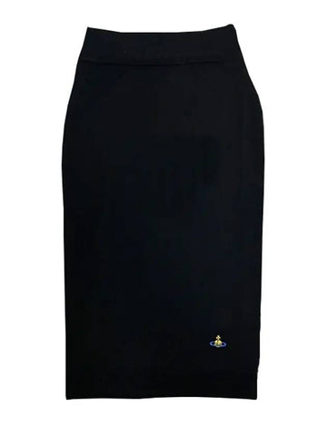 Women's Bea Wool Knit Pencil Skirt Black - VIVIENNE WESTWOOD - BALAAN 1