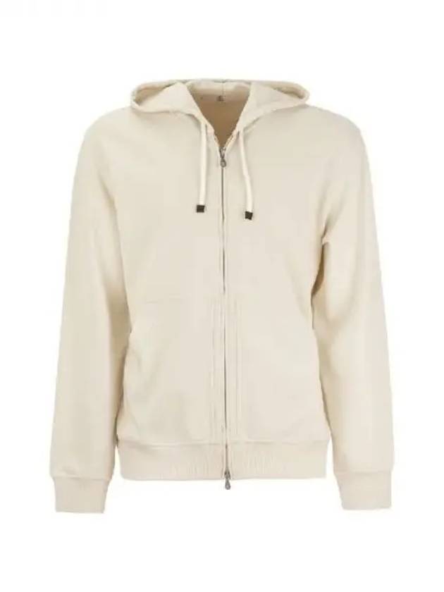 Drawstring cotton zip up hood 270116 - BRUNELLO CUCINELLI - BALAAN 1