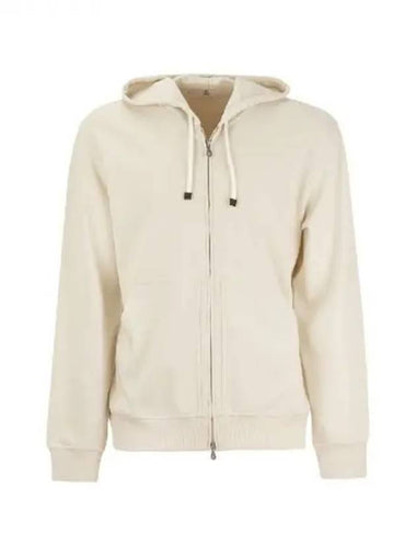 Drawstring cotton zip up hood 270548 - BRUNELLO CUCINELLI - BALAAN 1