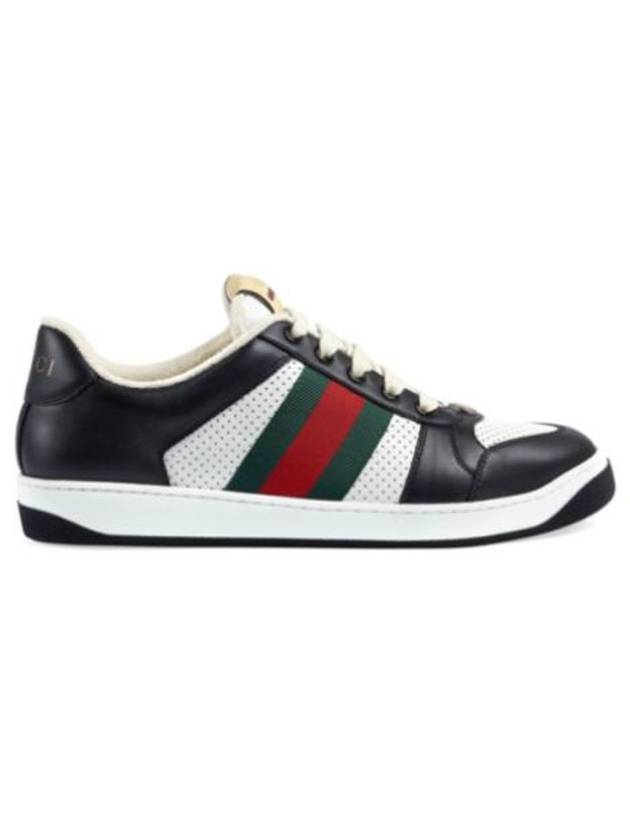 Men's Screener Low Top Sneakers Black - GUCCI - BALAAN 8