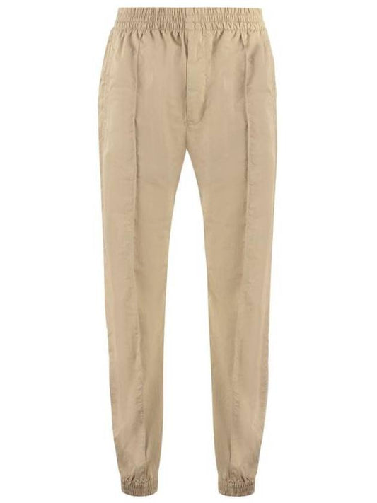 Bending Waist Crop Baggy Pants Beige - BOTTEGA VENETA - BALAAN 1