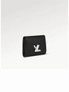 Twist Logo Epi Leather Compact Half Wallet Black - LOUIS VUITTON - BALAAN 4