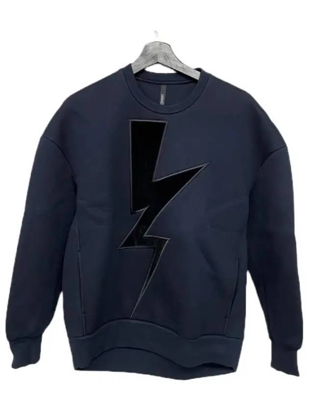 Lightning Sweatshirt Navy - NEIL BARRETT - BALAAN 1