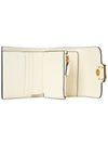 Women's V Logo Half Wallet White - VALENTINO - BALAAN 5