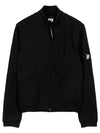 Shell-R Bomber Jacket Black - CP COMPANY - BALAAN 2