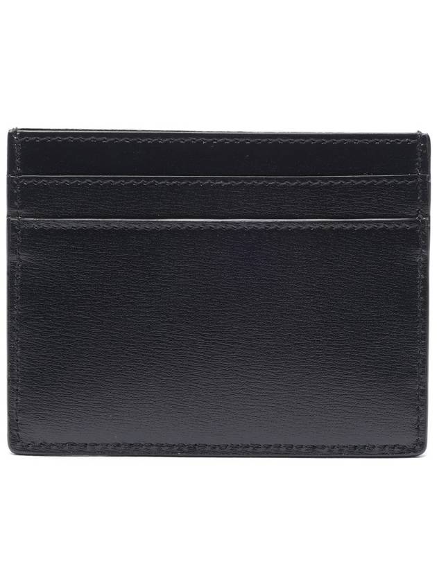 Tiny Monogram Shiny Leather Card Case Black - SAINT LAURENT - BALAAN 5