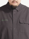flannel work shirt charcoal - BOOVOOM - BALAAN 5