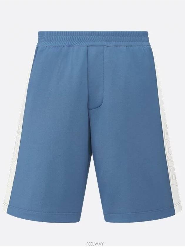 Stripe Detail Track Shorts Blue - DIOR - BALAAN 6