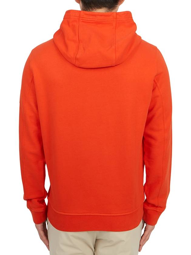 Garment Dyed Hoodie Lobster Red - STONE ISLAND - BALAAN 5