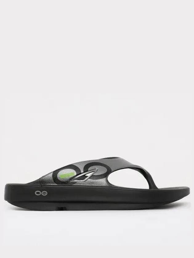 Original two tone sandal flip flops 1001 BLACK GRAPHITE 270381 1038399 - OOFOS - BALAAN 1