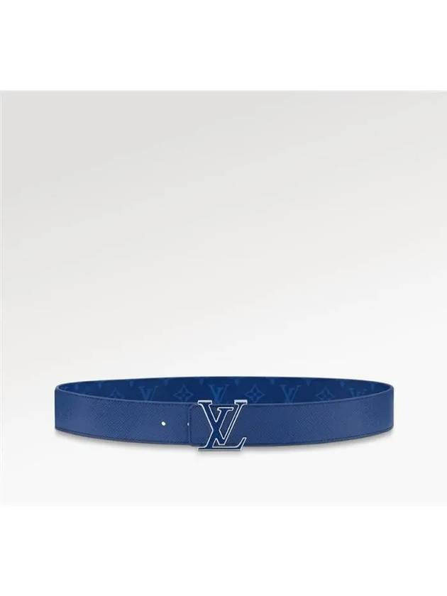 LV Initials 40mm Reversible Leather Belt Blue - LOUIS VUITTON - BALAAN 5