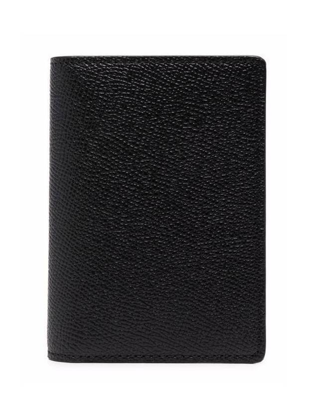 Stitched Bi-Fold Leather Card Wallet Black - MAISON MARGIELA - BALAAN 5