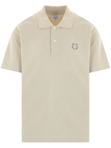 MAISON KITSUNÉ BOLD FOX HEAD PARTCH COMFORT POLO - MAISON KITSUNE - BALAAN 1