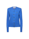 Bea Logo Cardigan Blue - VIVIENNE WESTWOOD - BALAAN 1