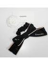 Logo Ribbon Silk Scrunch Hairband Black - CHANEL - BALAAN 4