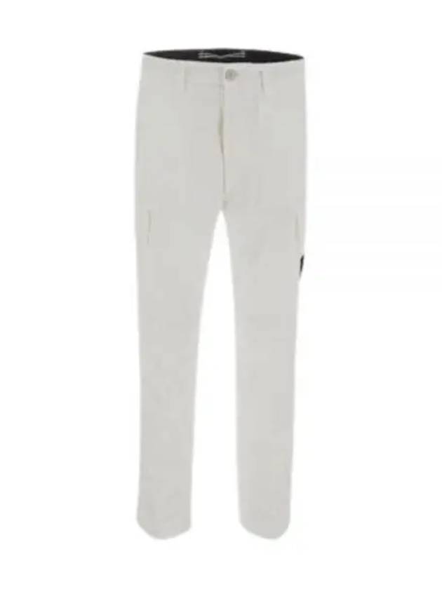 Waffen Logo Pocket Cargo Straight Pants White - STONE ISLAND - BALAAN 2