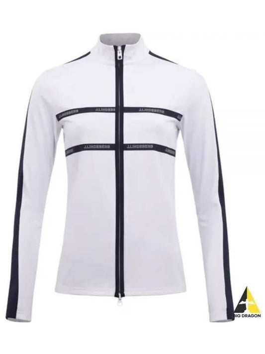 Golf Jade Mid Layer Zip-Up Jacket White - J.LINDEBERG - BALAAN 2