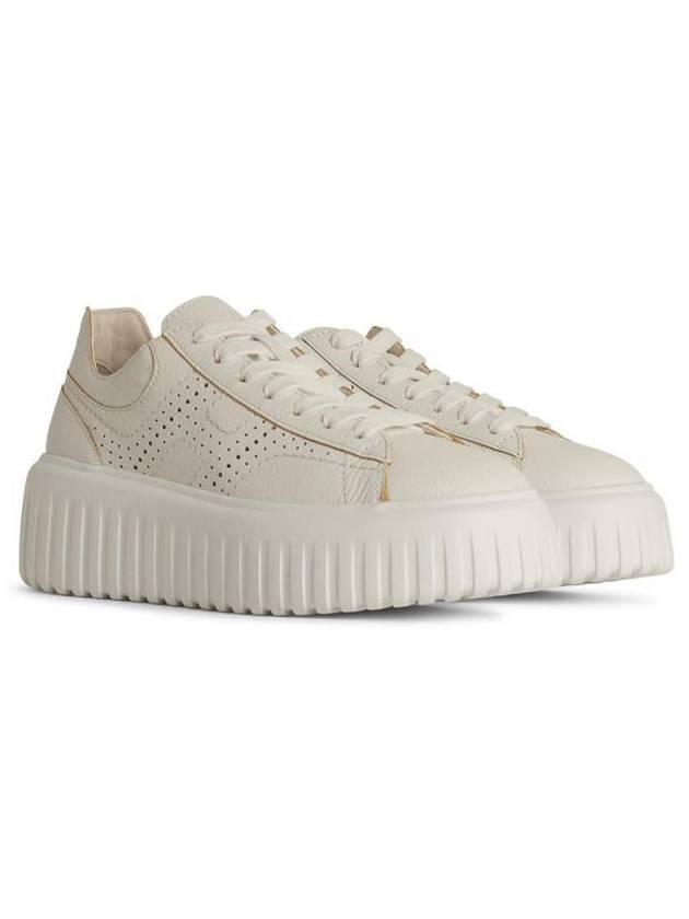 Hogan 'Stripes' White Leather Sneakers - HOGAN - BALAAN 2