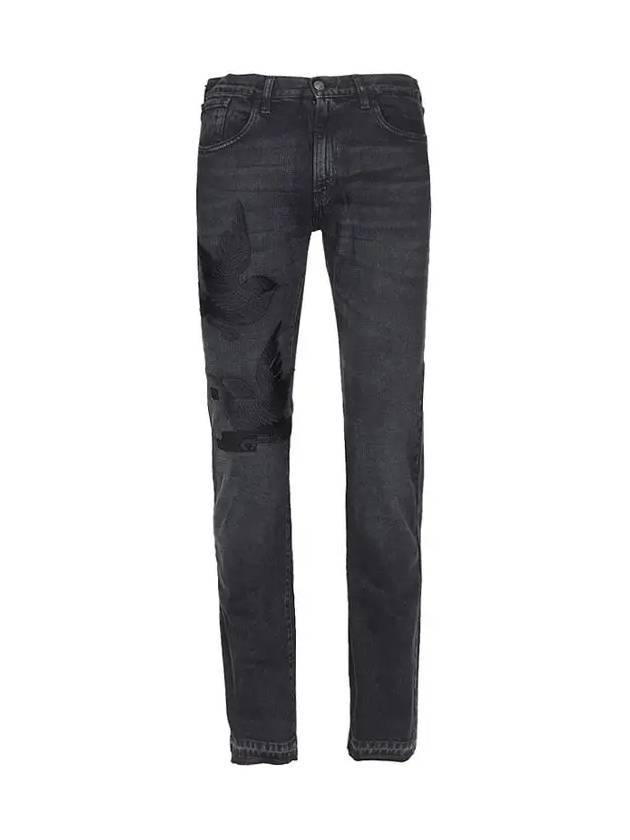 Hummingbird Denim Jeans Black - GUCCI - BALAAN 1