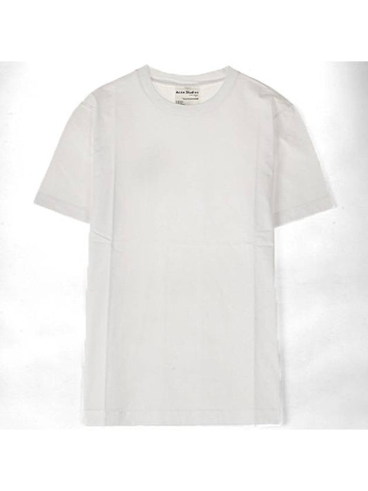 Round Neck Oversized Fit Short Sleeve T-shirt White - ACNE STUDIOS - BALAAN 2