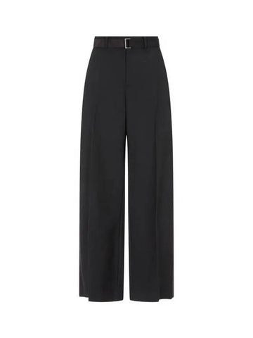 24 4 11 Request Women s Waist Belt Wide Shooting Pants Black - SACAI - BALAAN 1