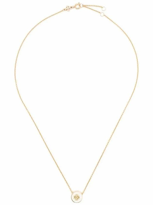 Kira Enamel Pendant Necklace Gold - TORY BURCH - BALAAN 2