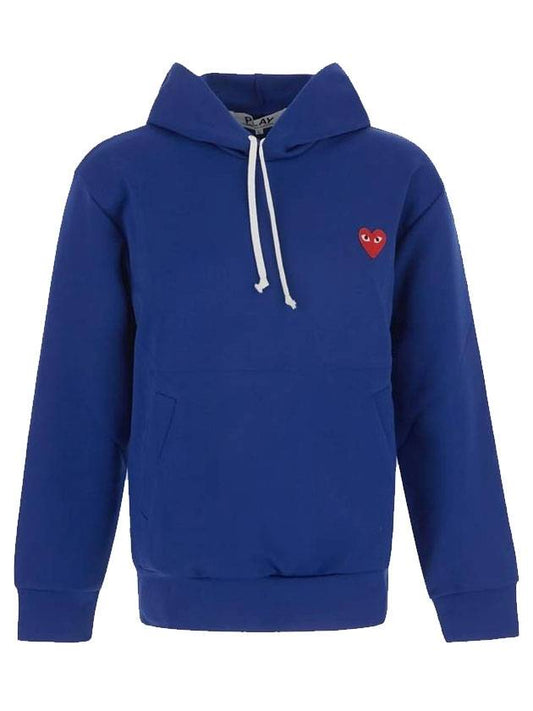 Heart Patch Hooded Sweatshirt P1 T173 2 Blue - COMME DES GARCONS PLAY - BALAAN 1