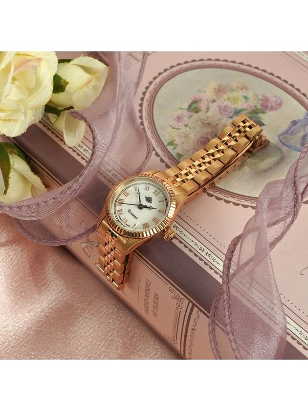 Watch Antique Touch Rose Gold Swiss European Roman Numerals - ROSEMONT - BALAAN 3