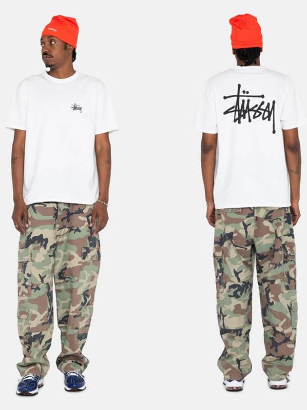 Basic Short Sleeve T-Shirt White - STUSSY - BALAAN 6