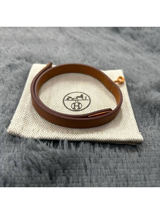 Kelly Double Tour Bracelet Brown - HERMES - BALAAN 4