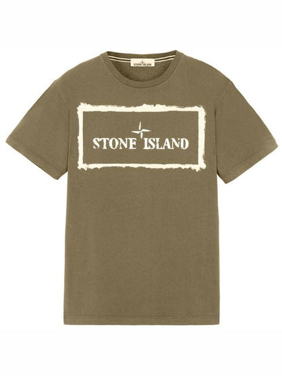 Stencil One Logo Short Sleeve T-Shirt Green - STONE ISLAND - BALAAN 2