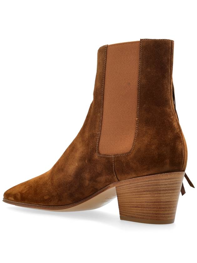 Casadei Suede Ankle Boots With Heel, Women's, Brown - CASADEI - BALAAN 5