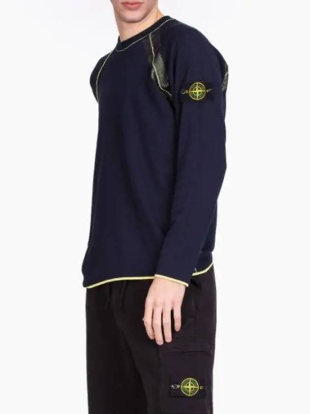 Wappen Reversible Crew Neck Sweatshirt Lemon - STONE ISLAND - BALAAN 6