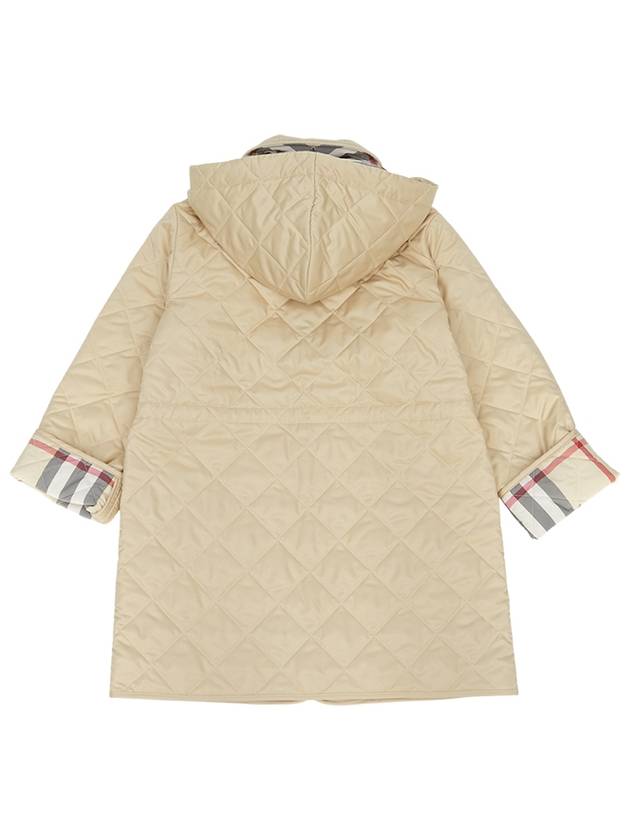 Kids Quilted Coat Pale Stone - BURBERRY - BALAAN 5