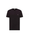 Embroidered Bee Cotton Jersey Short Sleeve T-Shirt Black - DIOR - BALAAN 2