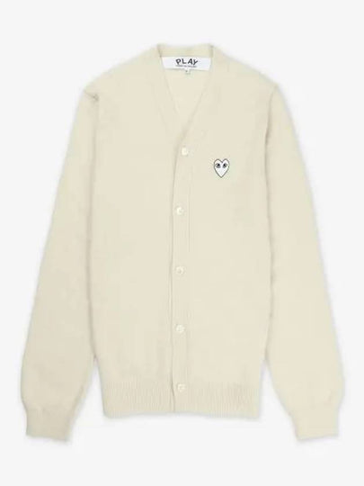 heart patch wool cardigan AXN066051 - COMME DES GARCONS PLAY - BALAAN 2