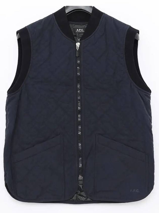 Quilted Vest Navy - A.P.C. - BALAAN 2