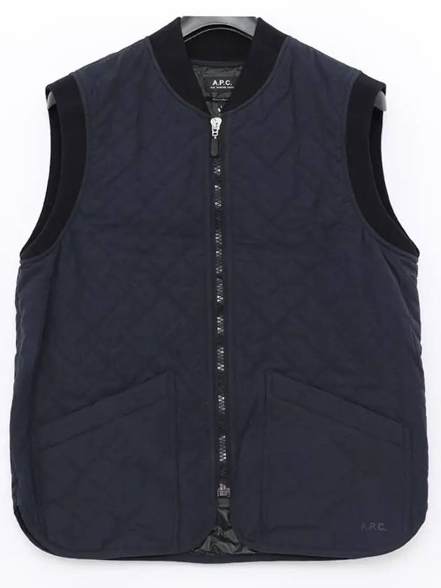 Quilted Vest Navy - A.P.C. - BALAAN 4